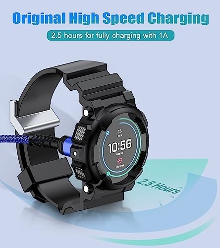 Charger Cable for Garmin Watches [2-Pack, 4ft] - Compatible with Fenix, Forerunn