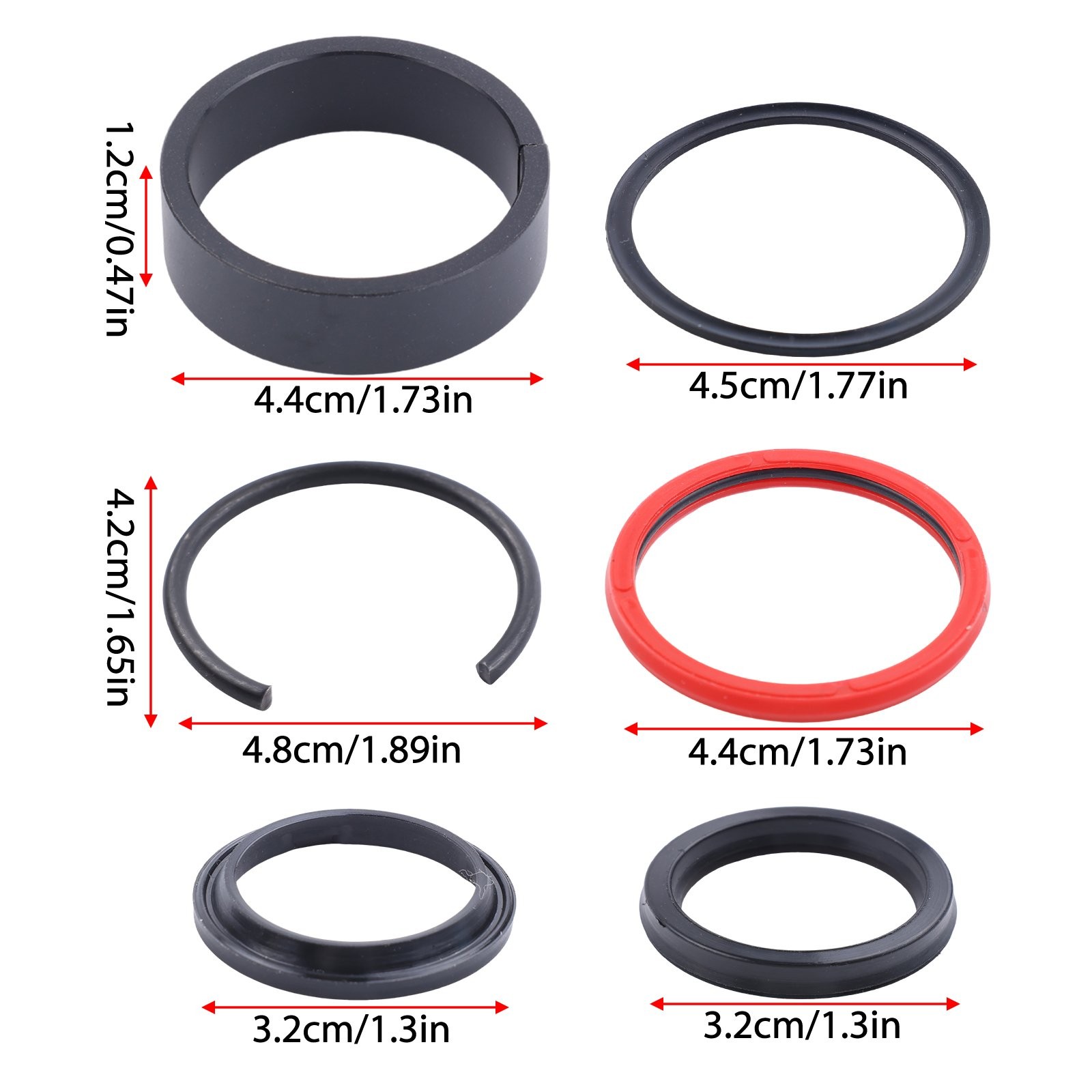 FOR FORD NEW HOLLAND FRONT END LOADERS 7108 HYDRAULIC SEAL KIT - BUCKET CYLINDER
