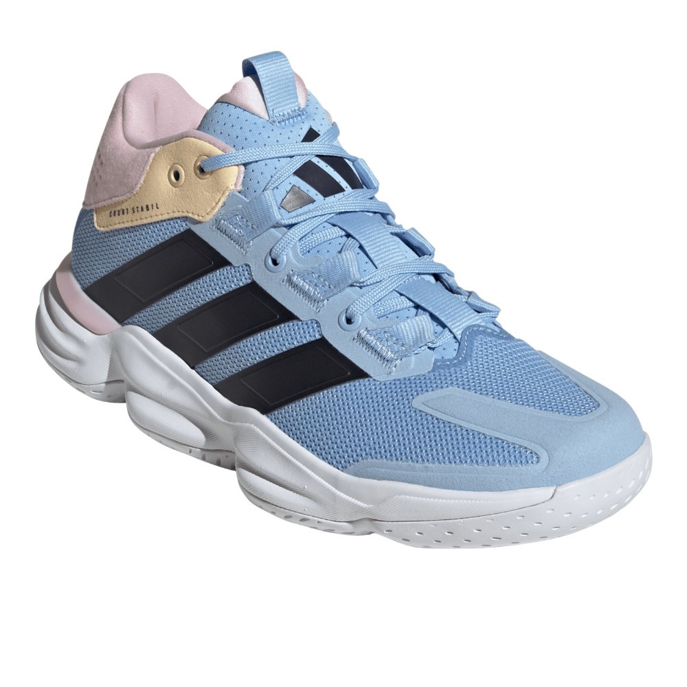 adidas Courtstabil Volleyball Womens Blue, Off White Sneakers Athletic Shoes JQ