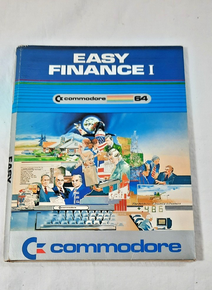 Vintage 1983 Easy Finance I for the Commodore 64 on 5¼" Disk & Manual