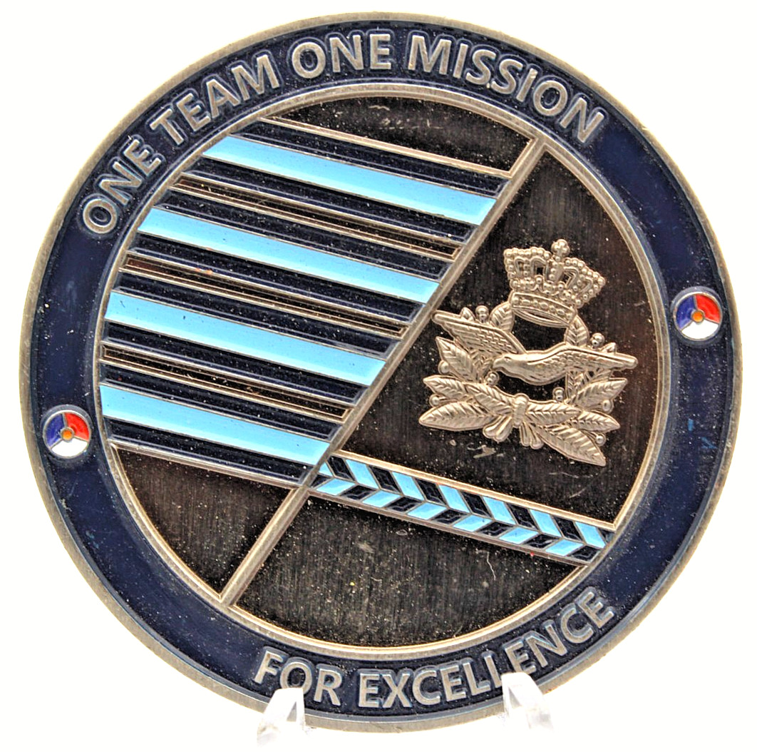 RNLAF Air Mobility Command Netherlands Challenge Coin 2” Copper