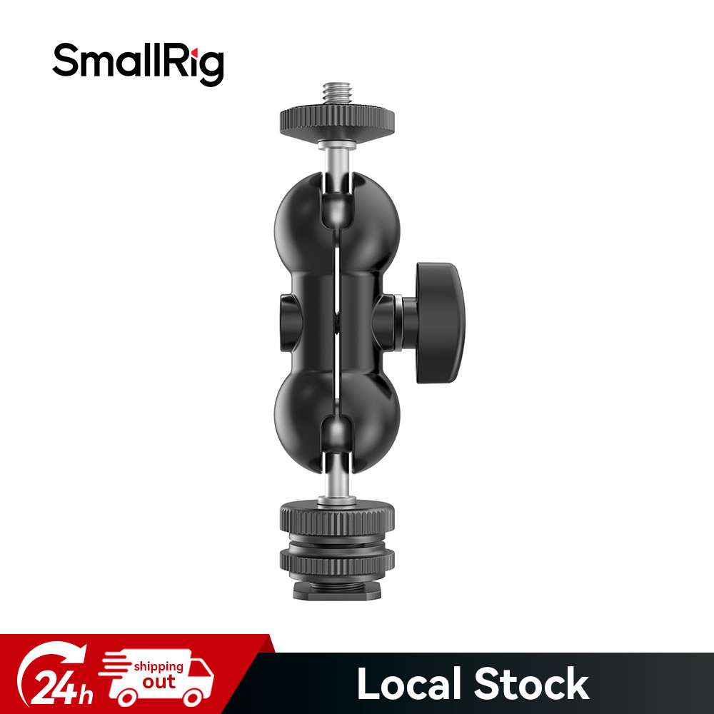 Smallrig Cool Ballhead Multi-Function Double Ballhead w/1/4 Cold Shoe Mount 1135