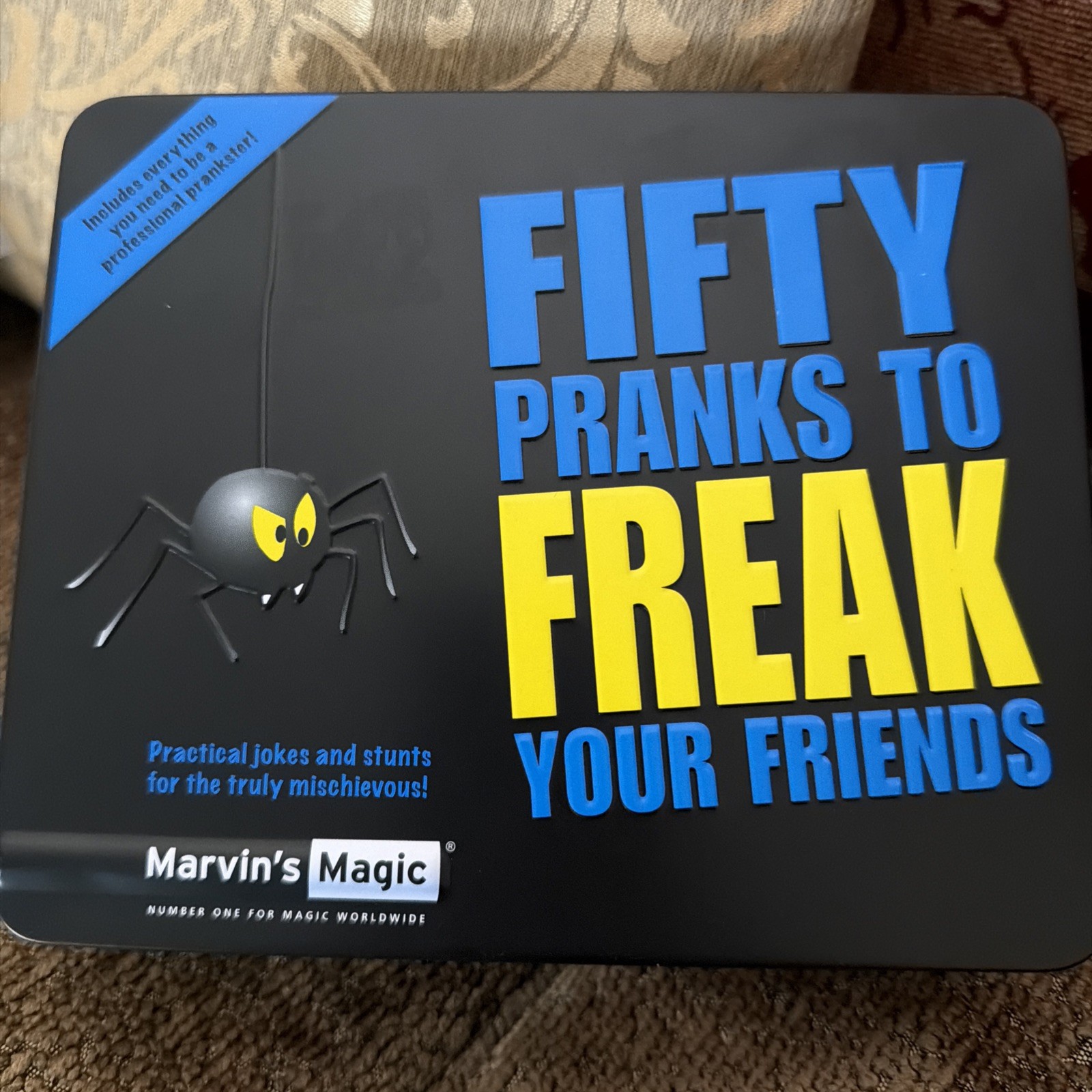 FIFTY PRANKS TO FREAK YOUR FRIENDS ( MARVINS MAGIC ) New Unused IN TIN!!