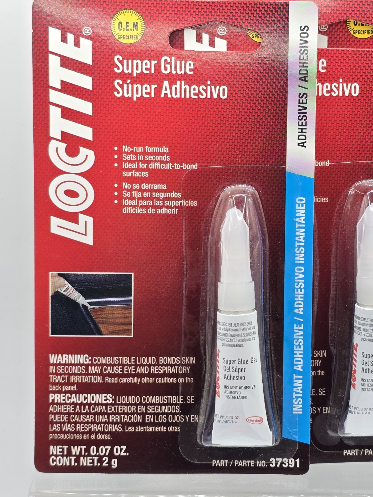 5 Pack - Loctite Quick Gel Super Glue Adhesives - #PM37391