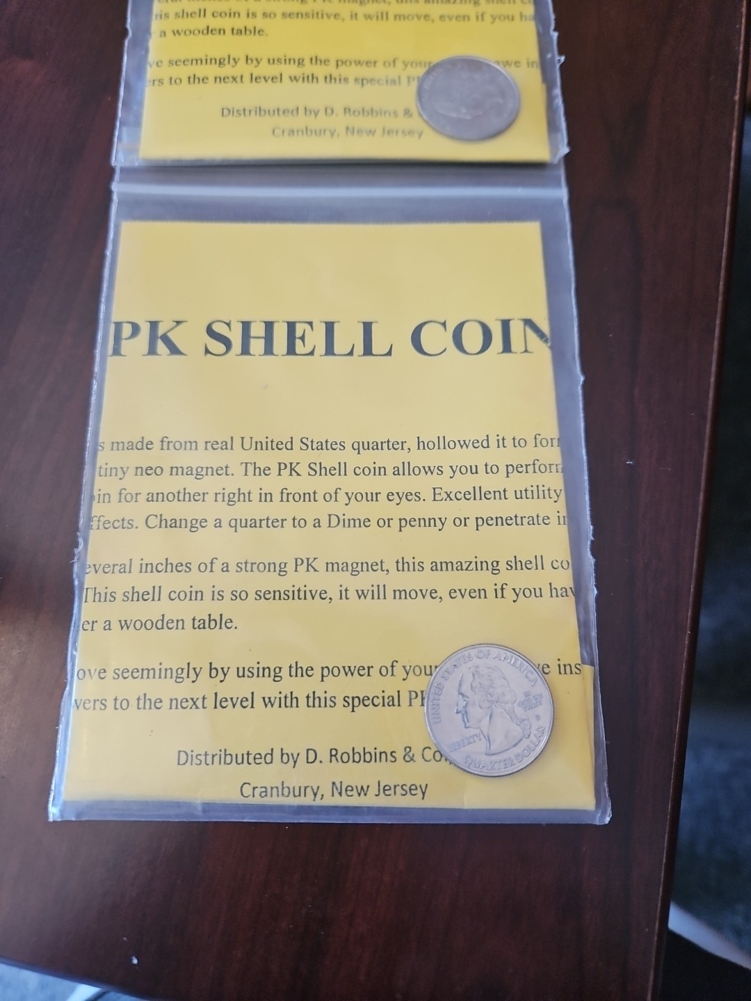 PK Shell Quarter - Use This Magnetized Shell To Perform Numerous Effects!