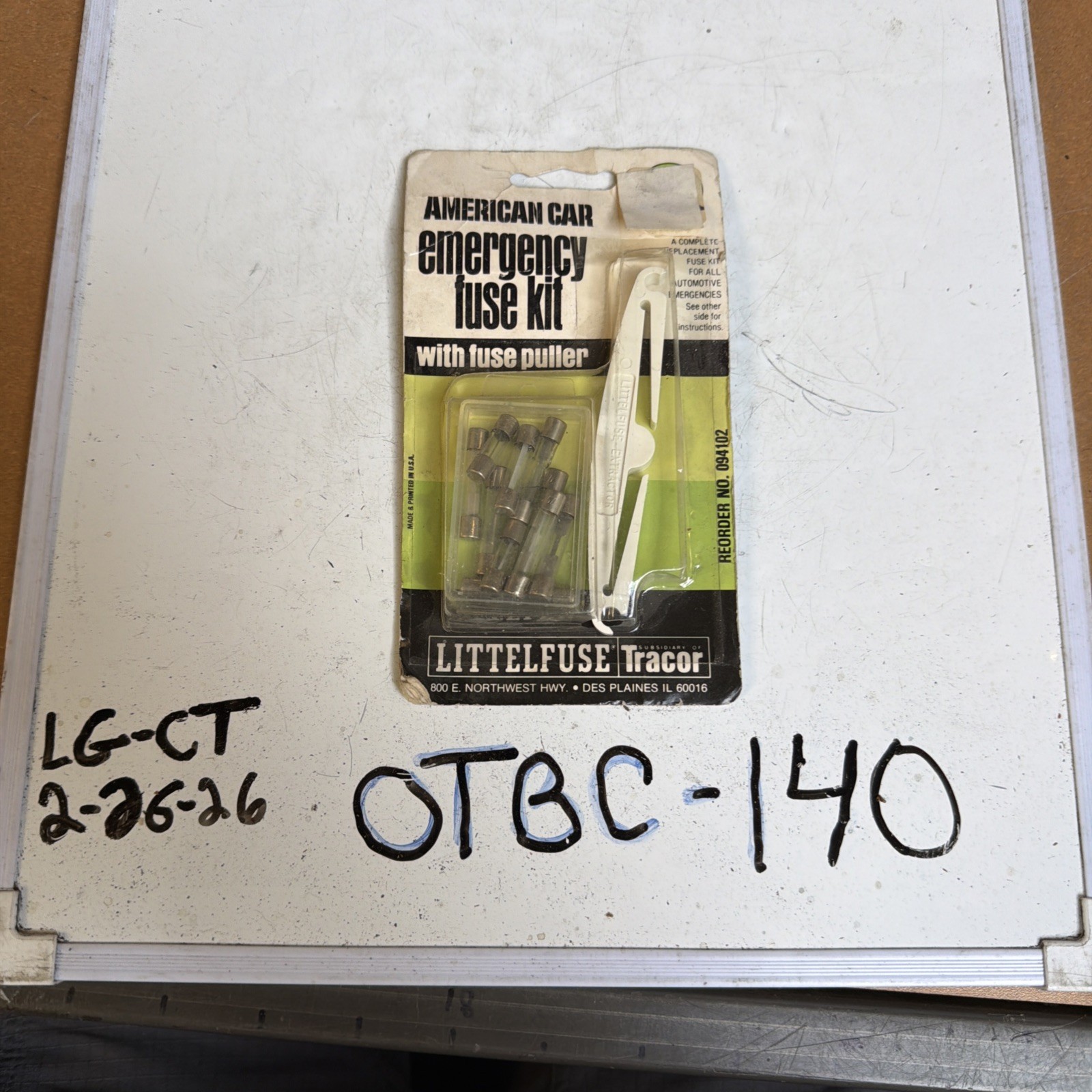 Littelfuse 094102 Emergency Fuse Kit, Vintage NOS Unopened Package