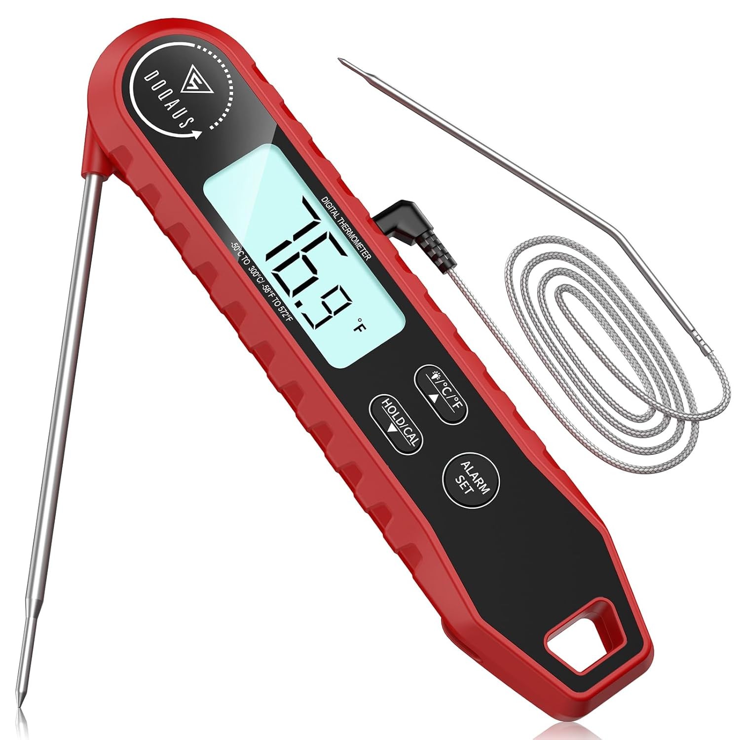 DOQAUS dual-probe digital meat thermometer with 3-second ultra-fast instant read