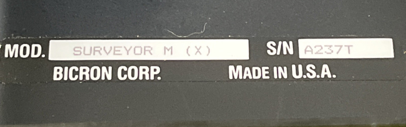 Bicron Surveyor Meter Model MX – Radiation Survey Meter- Fully Functional