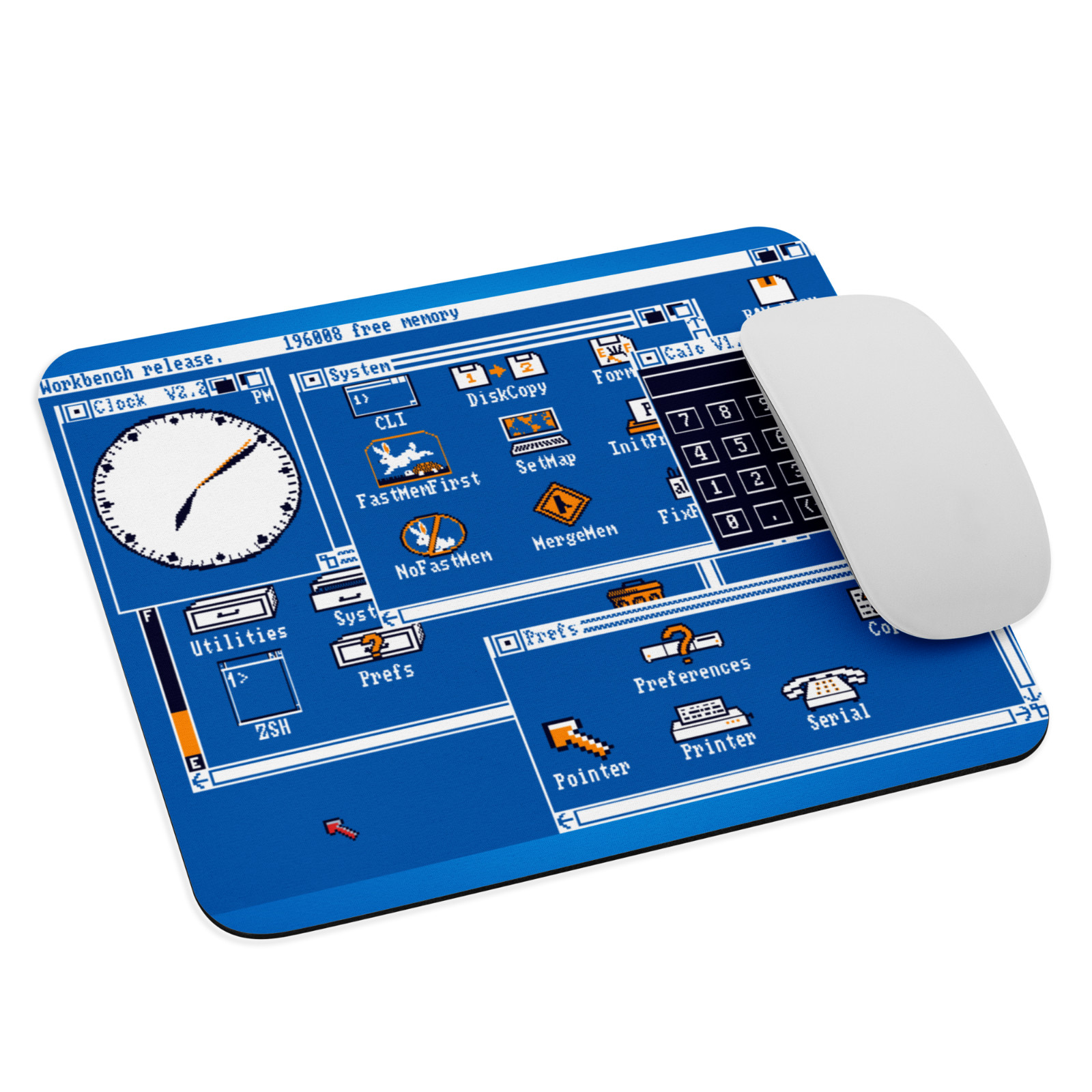 Amiga 1200 Workbench Mouse Pad NEW 9.5" x 7.75" Non Slip Gaming Laptop PC...