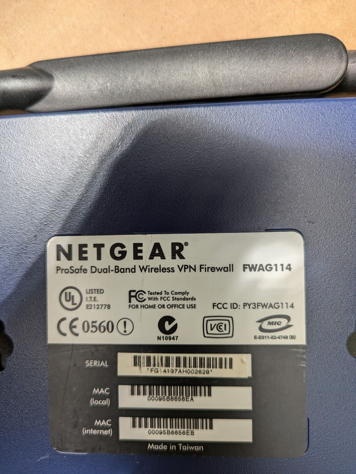 NETGEAR FWAG114 ProSafe Wireless Dual Band