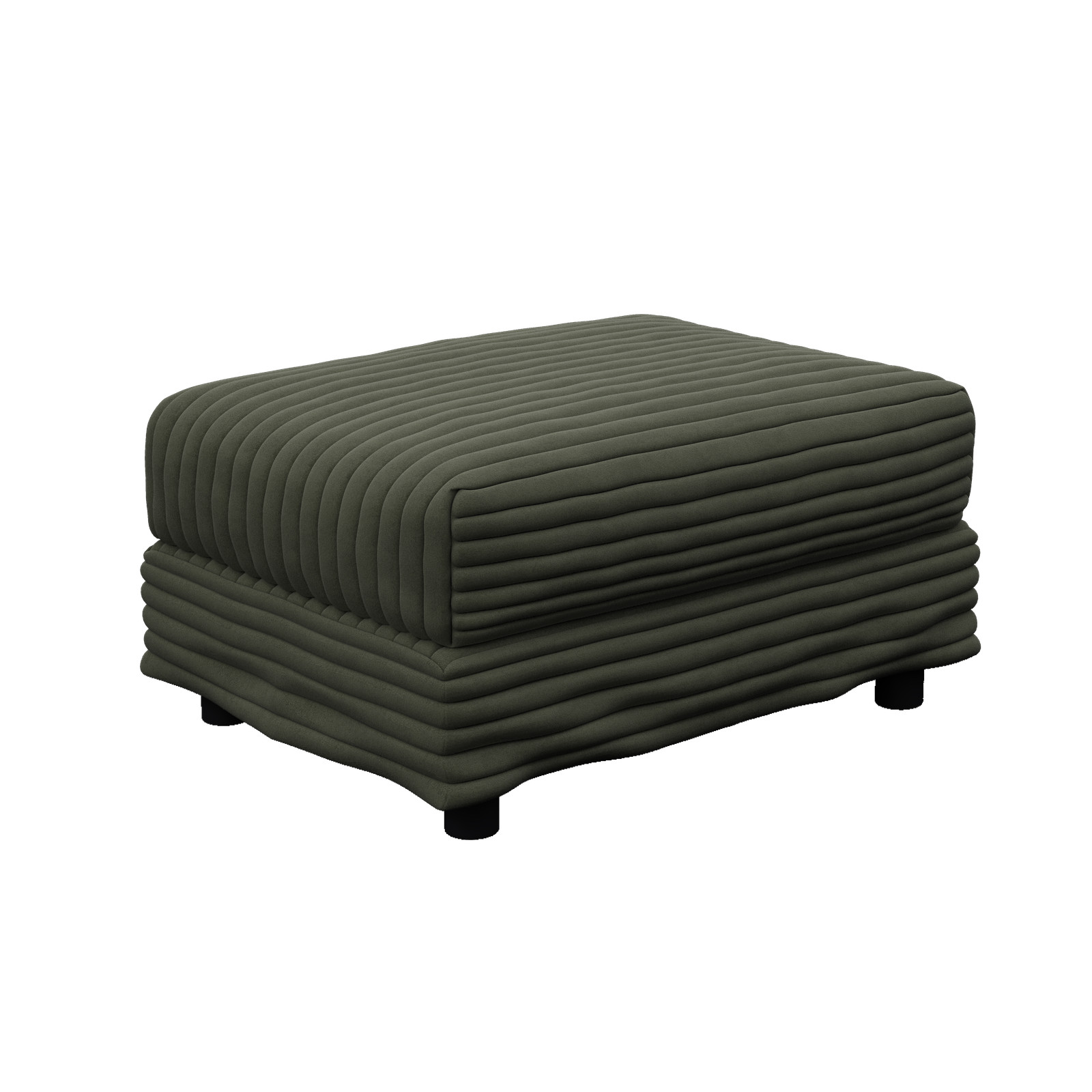 Plush Corduroy Ottoman to Combine with 2 Seater Sofa, 3 Seater Sofa and 4 Seate