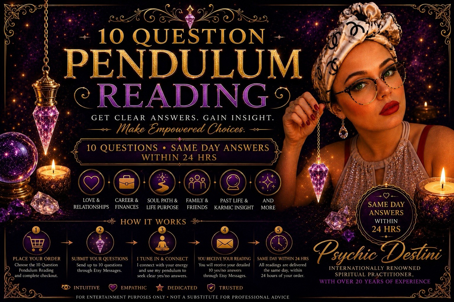 Yes Or No Pendulum Reading 10 Answer Predictions, Psychic Medium - 100% Accurate