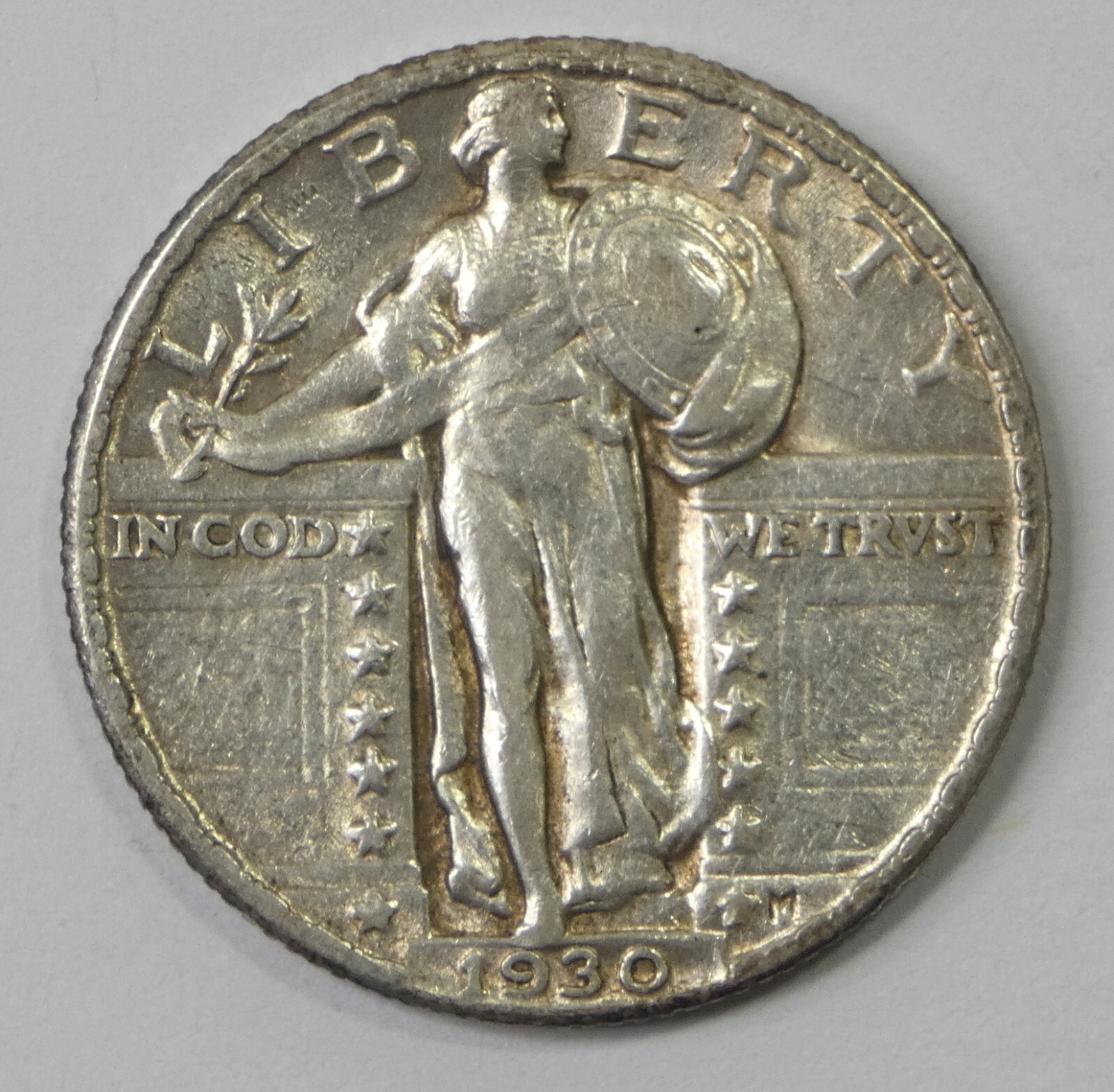 1930 Standing Liberty Quarter ALMOST UNCIRCULATED Silver 25c