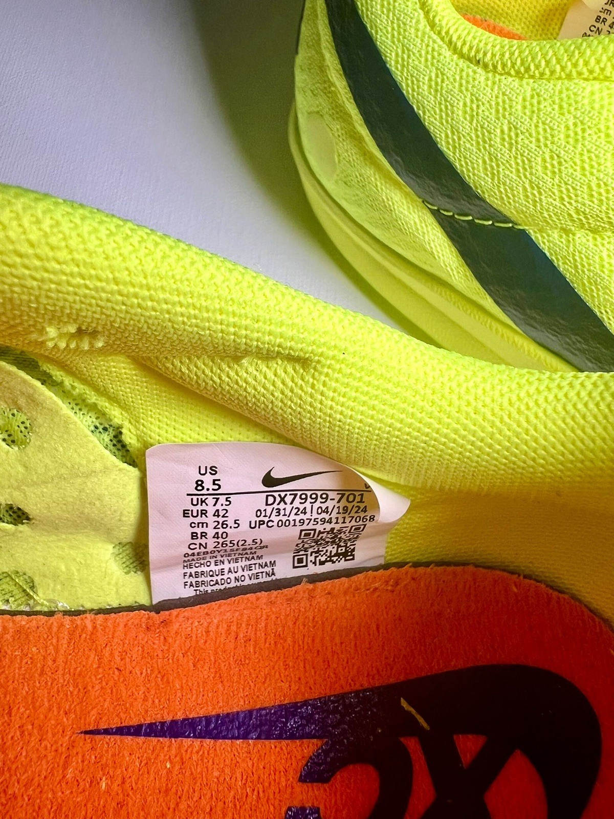 Nike Rival XC Track Shoe Men's 8 1/2 Yellow DX7999-701 Nike Racing Not Spike.