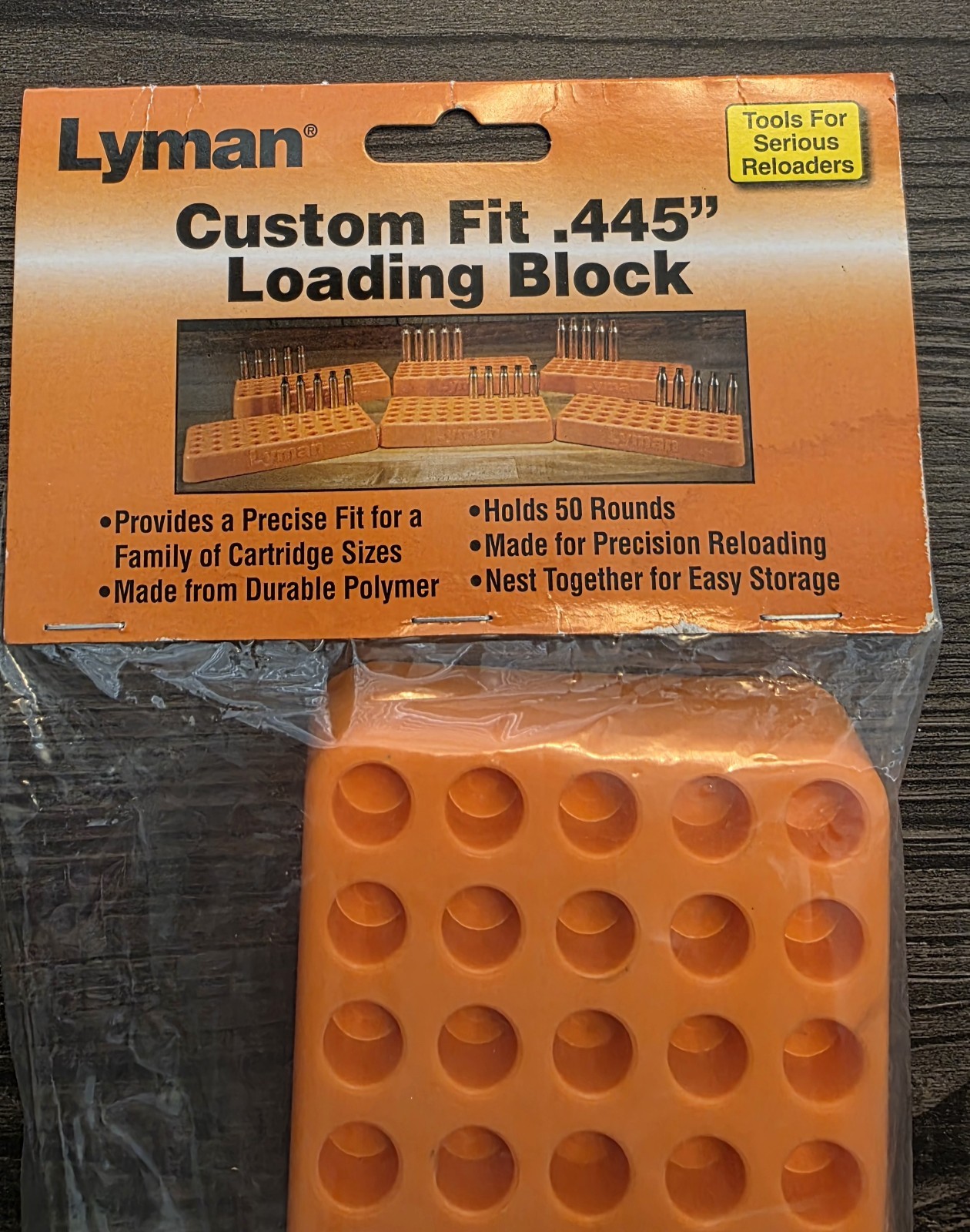 Lyman Custom Fit Loading Block .445 - 7728091 New In Package
