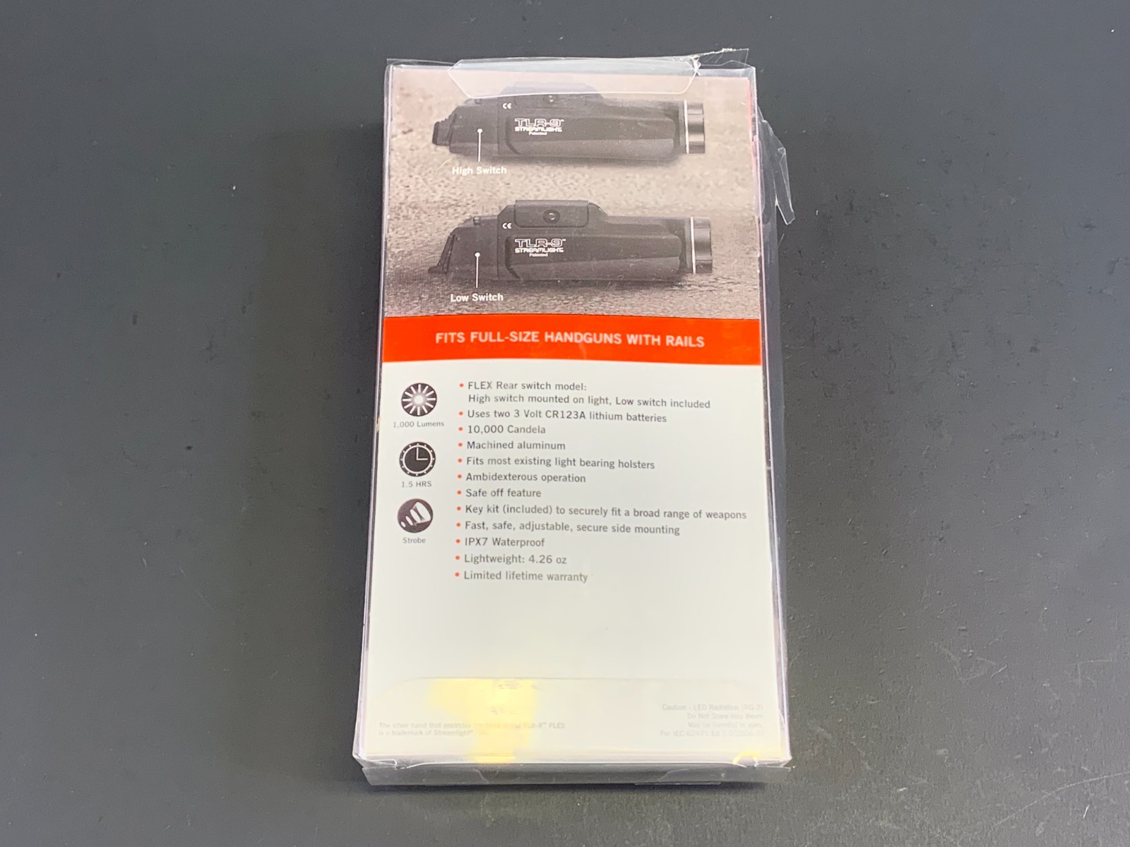 Streamlight TLR-9 1000 Lumen Compact Weapon Light w/ Ambidextrous Rear Switch