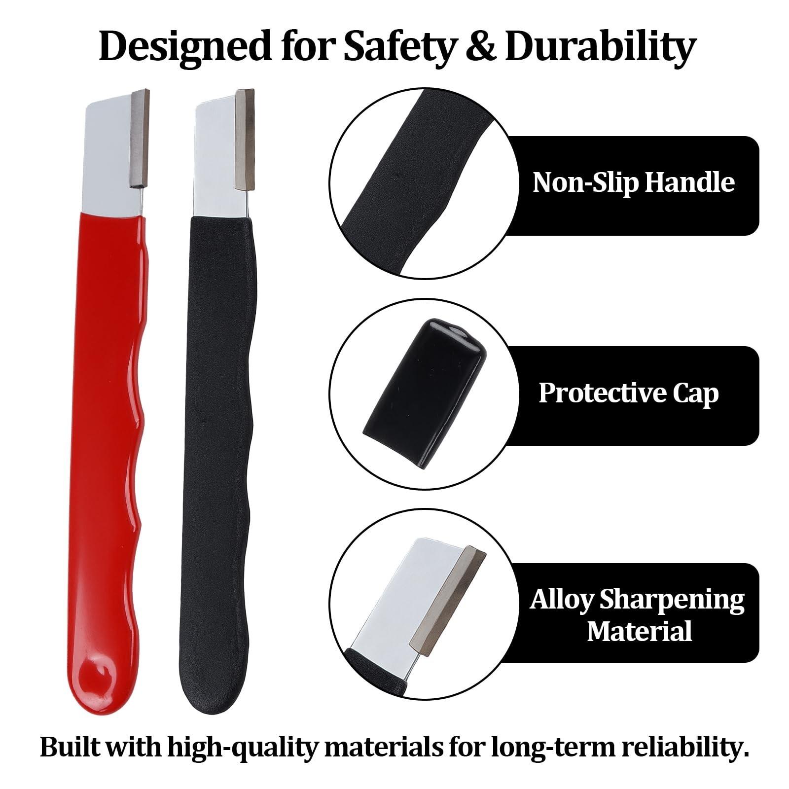4 Pack Pocket Sized Garden Tool Blade Sharpener Sharpening Tool for Pruners, ...