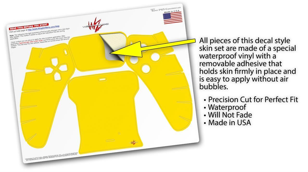 Skin Sony PS5 Controller Solids Collection Yellow