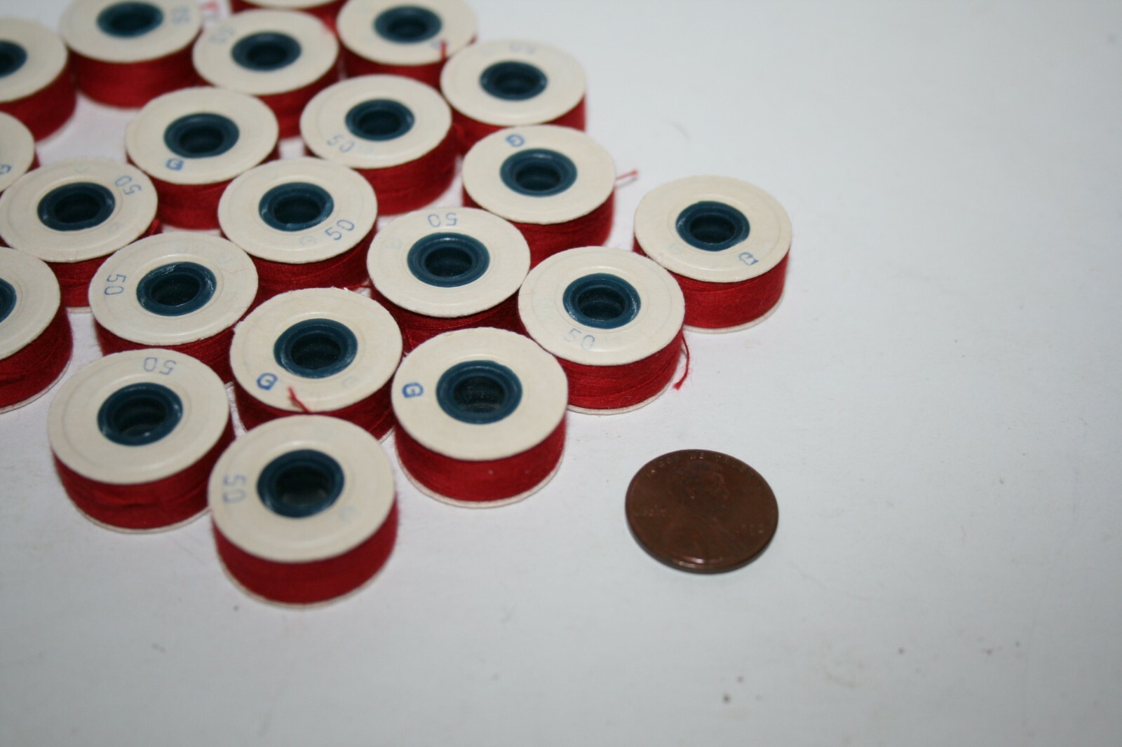RED G Nylon Beading Thread 50 Yard Spool EACH (25 TOTAL Small Spools) NEW