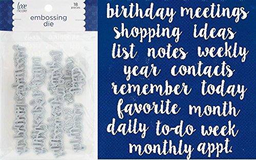 Love Nicole Embossing Die 18 pc Words STC0292