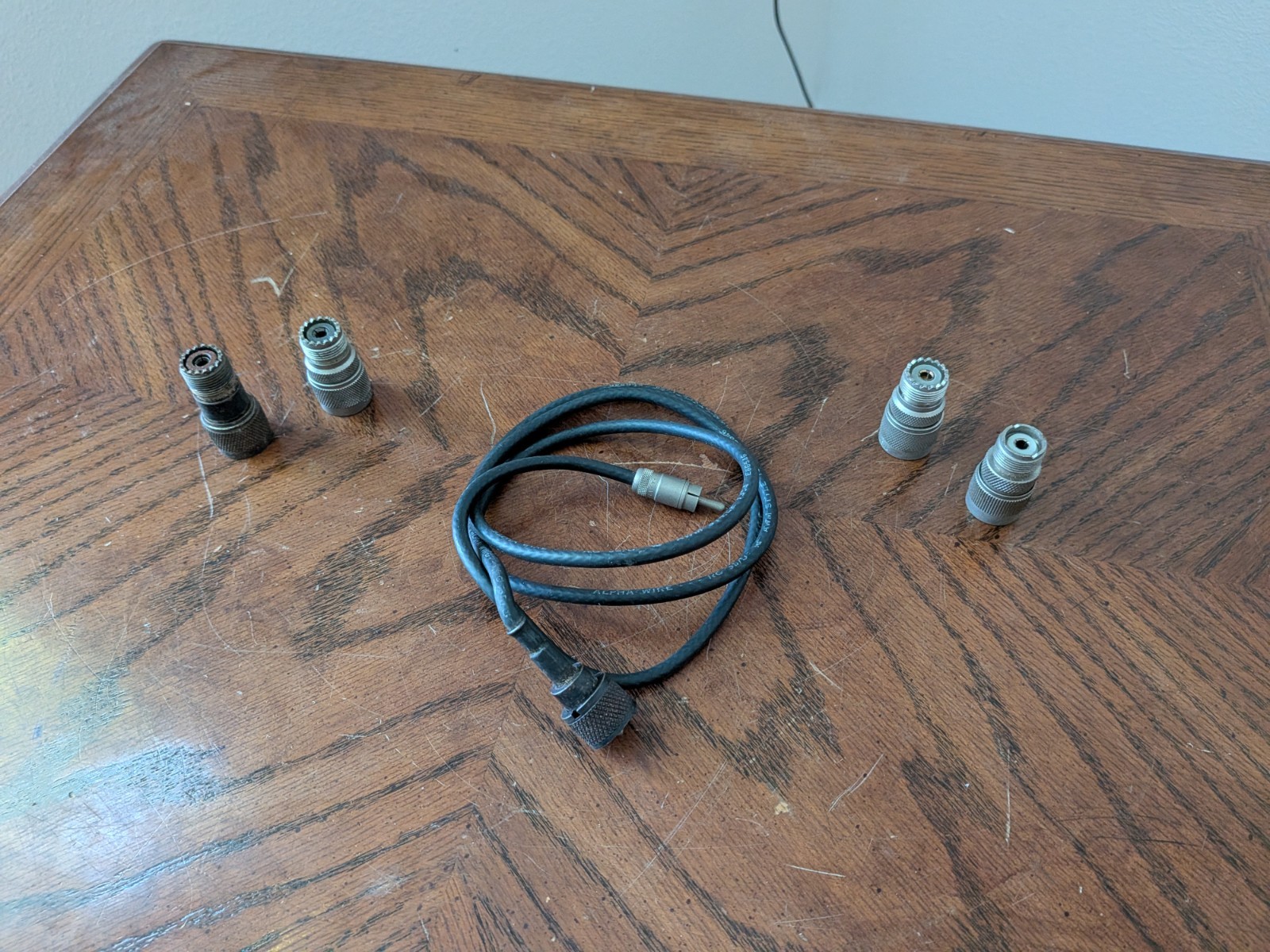 Lot Of 4 Bird 43 Wattmeter RF Adapters And Cable