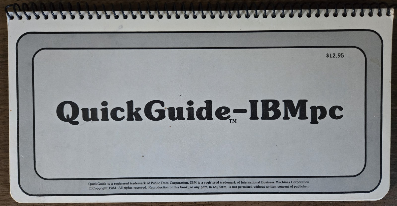 IBM PC QuickGuide, 1983 Vintage Computer Manual