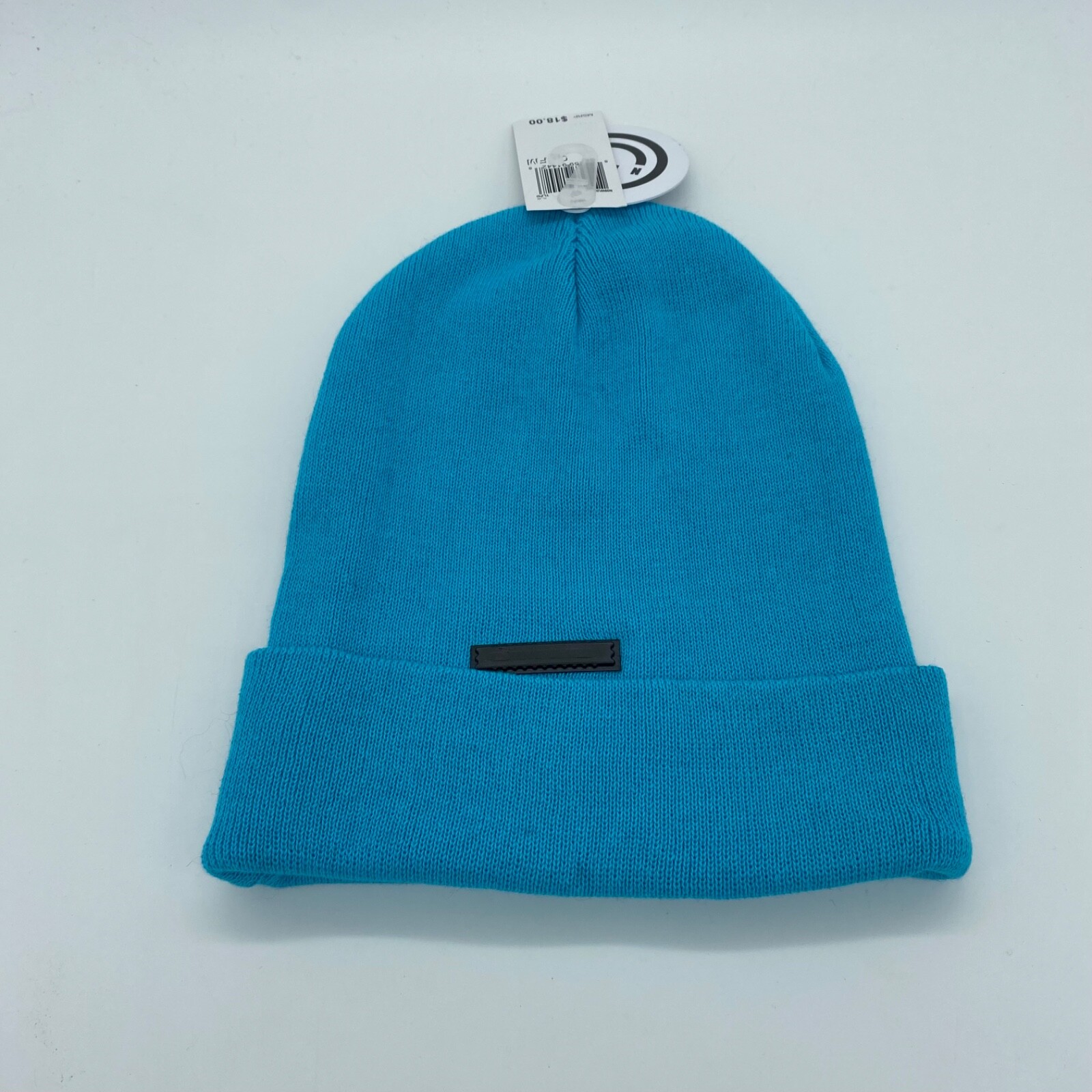 Neff Unisex Cuffed Winter Hat Warm Comfort Solid Blue Neff Logo One Size