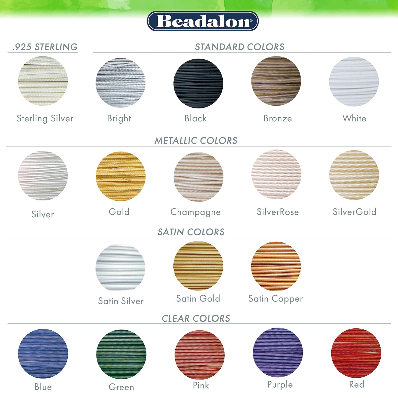 7 Strand Stainless Steel Bead Stringing Wire, 0.018 in / 0.46 mm, Satin Gold,...