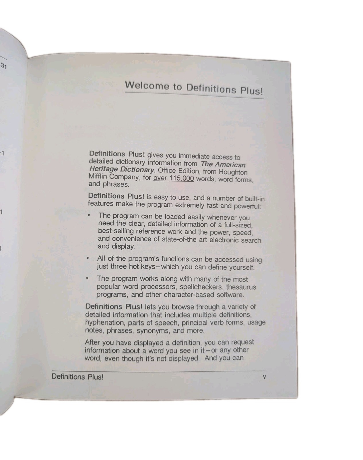 American Heritage Dictionary Electronic Version 5 1/4" Floppy Disk WordScience