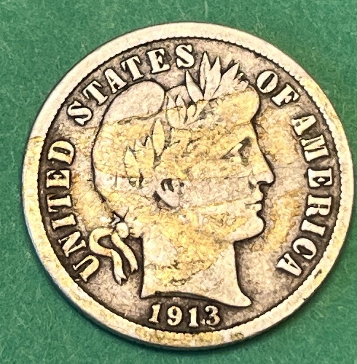 1913 Barber Dime / Full LIBERTY