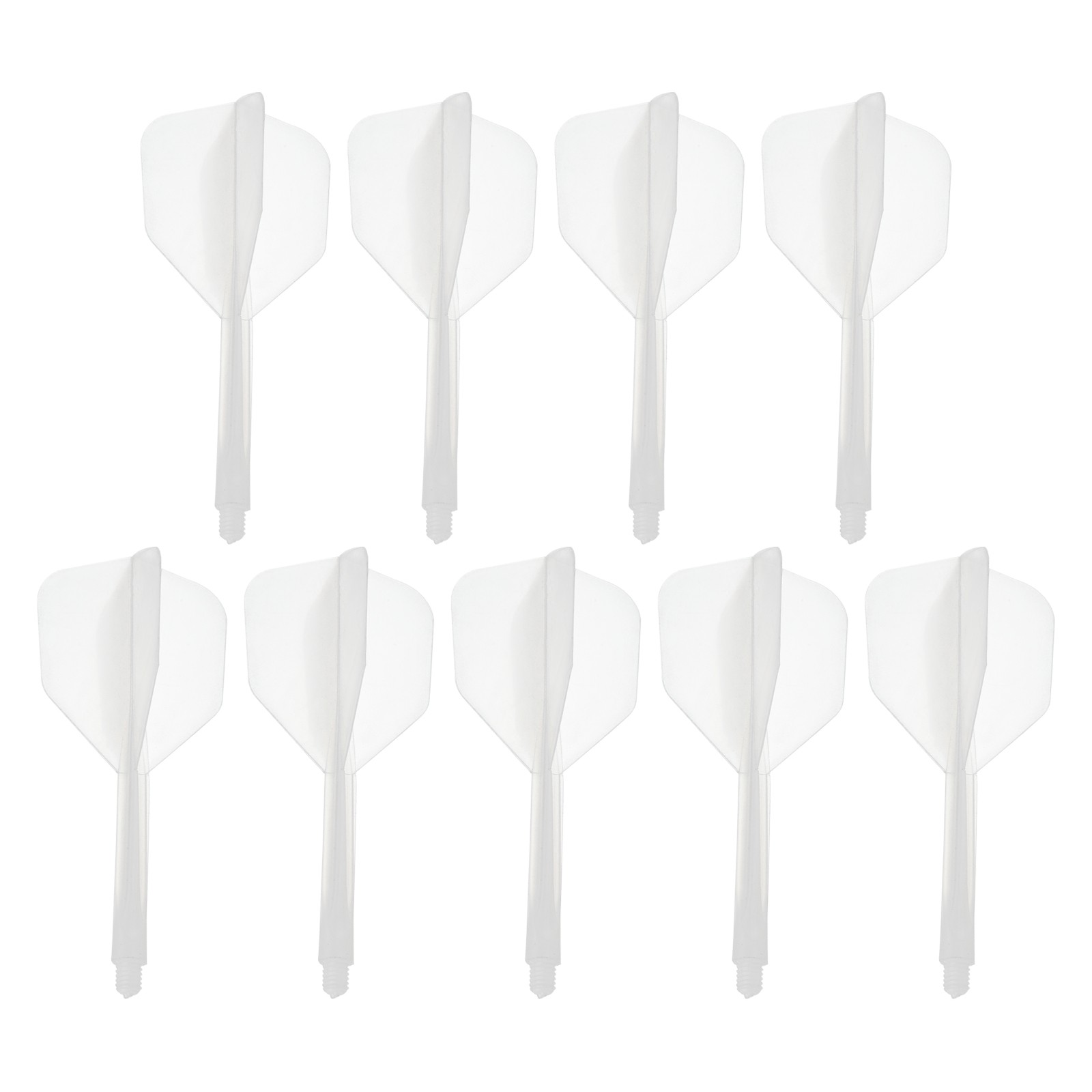 Integrated Dart Shaft Flights 9 Pack Durable Dart Flight Set Clear