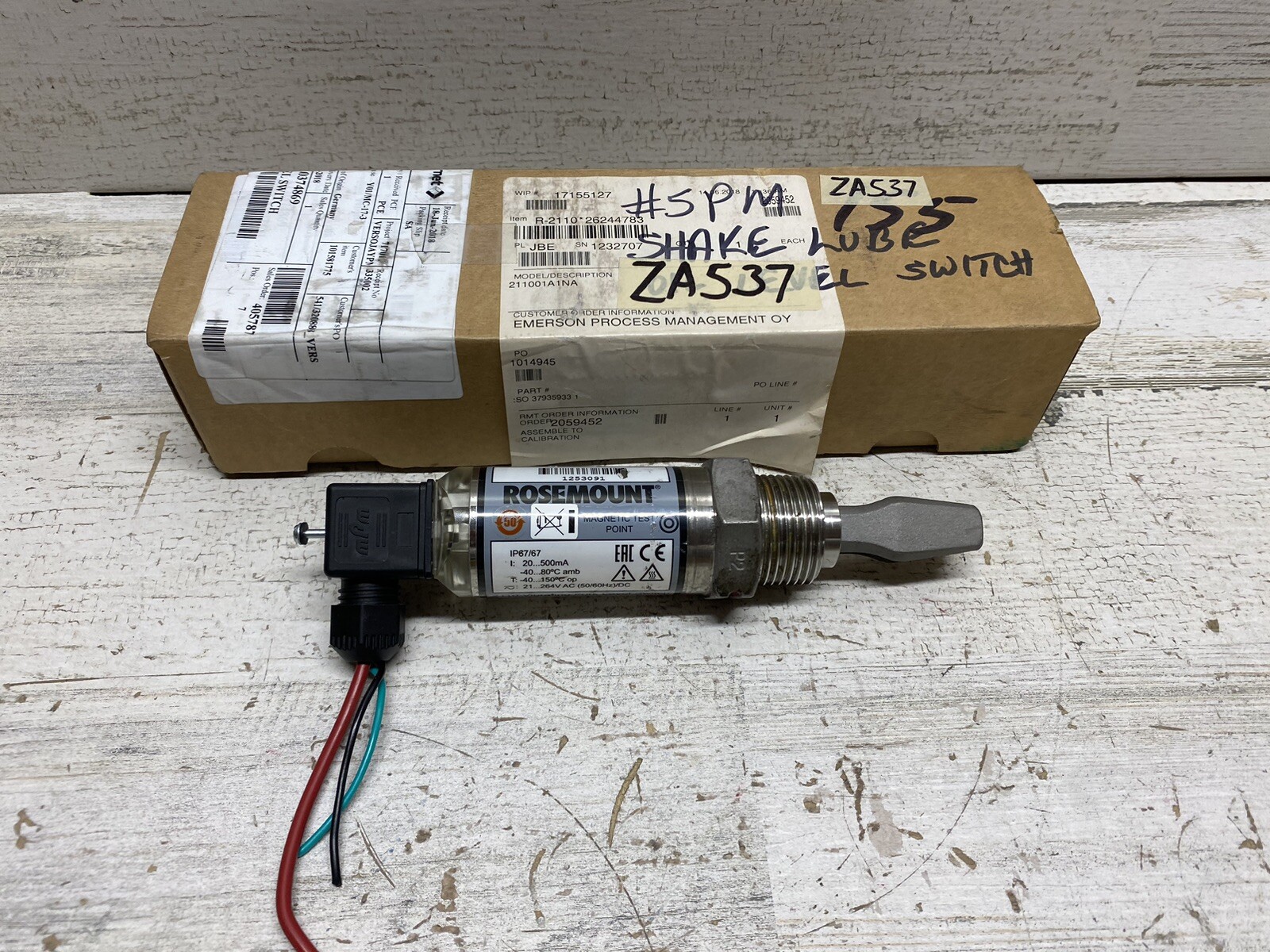 Rosemount 2110 Liquid Level Switch 211001ANA