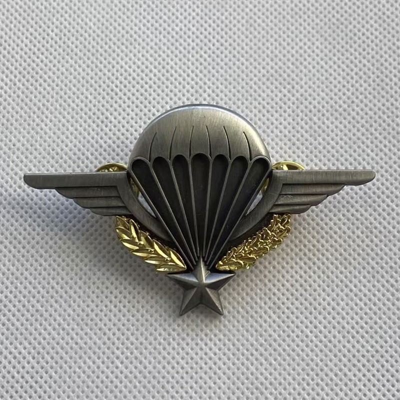 French Army Parachute Jump Wings Airborne Pin Badge Repro