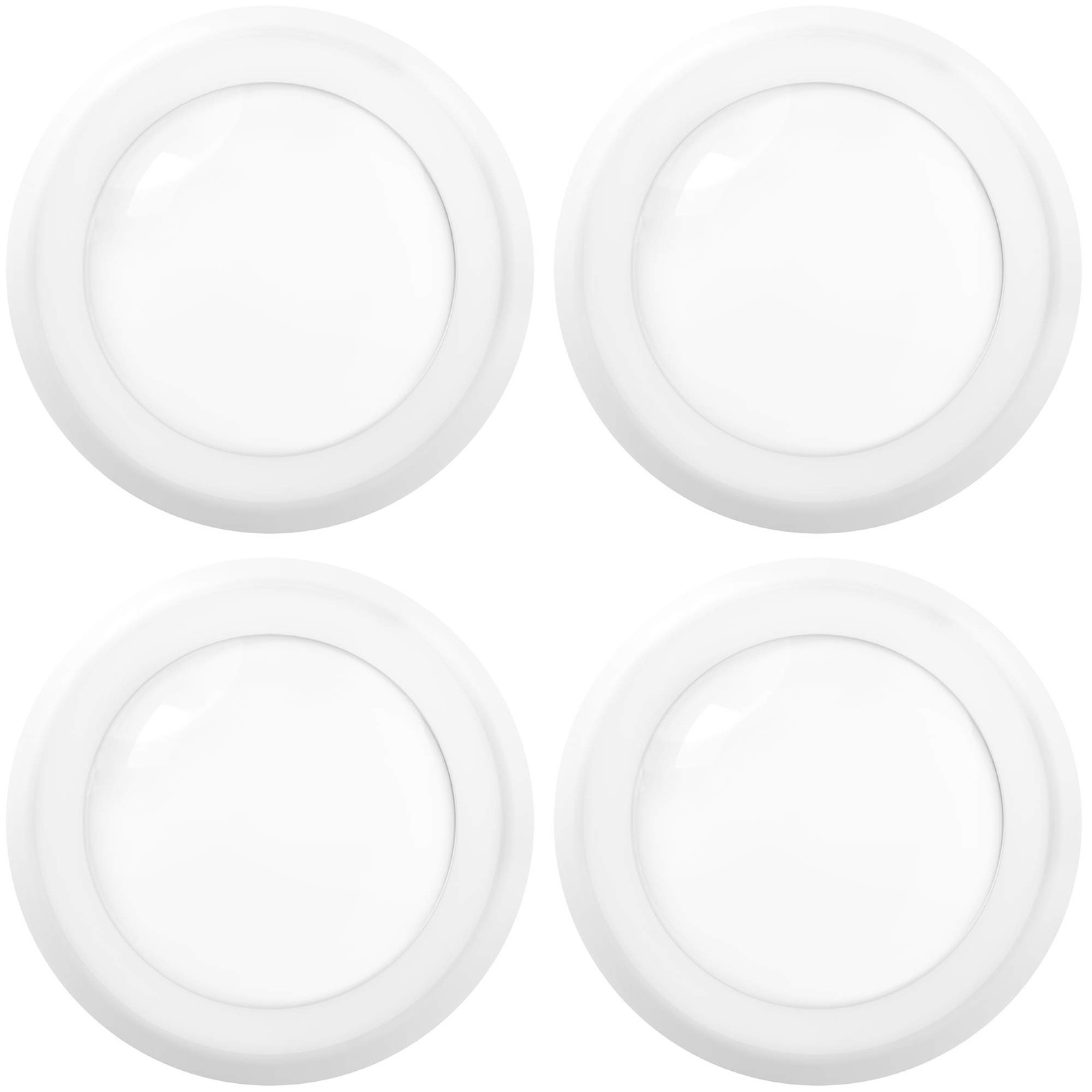 Sunco 4 Pack 6 Inch Flush Mount LED Ceiling Disk 4 Pack, White - 5000K