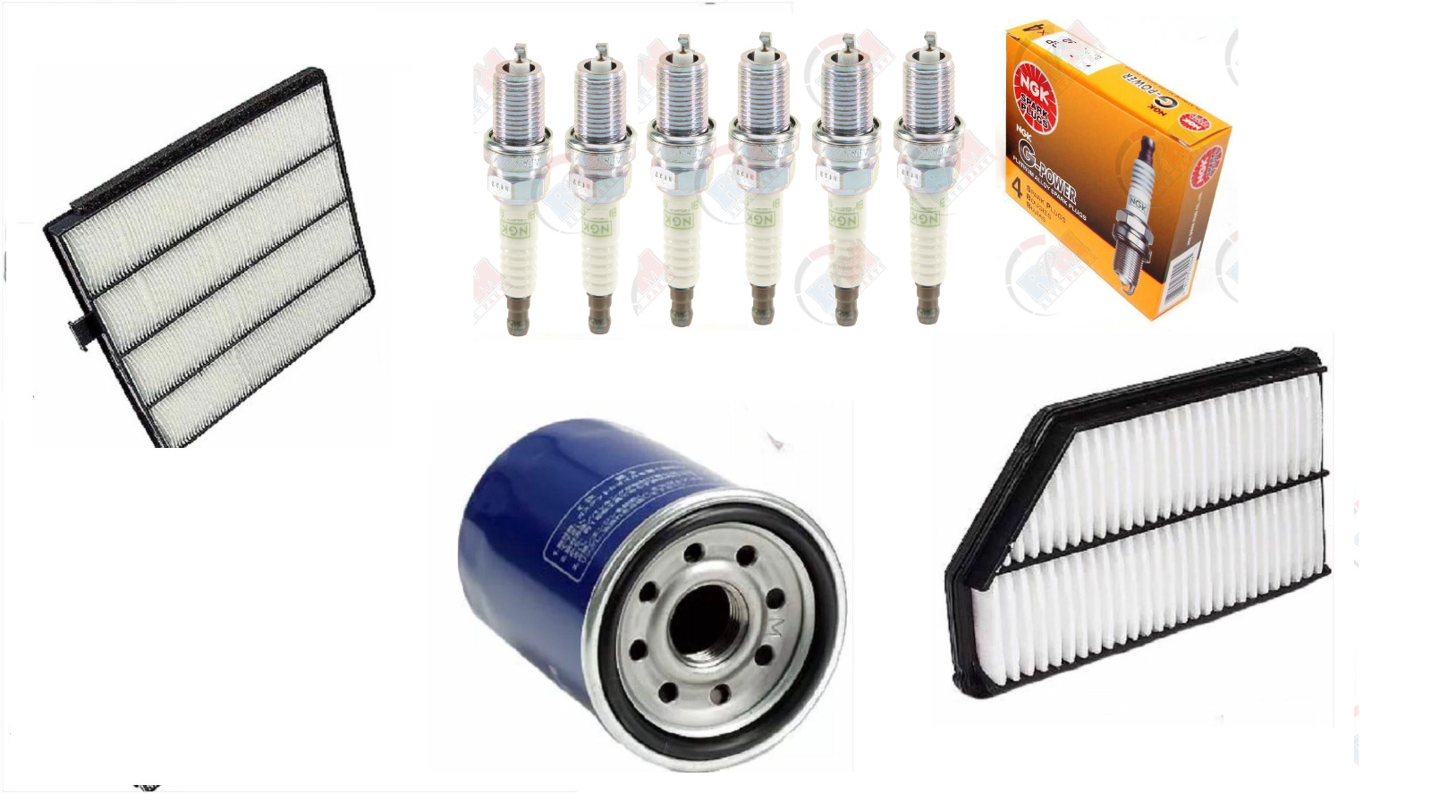 Tune Up Kit Cabin Air Oil Filters Spark Plugs ( FOR HONDA PILOT 2006 2007 2008)