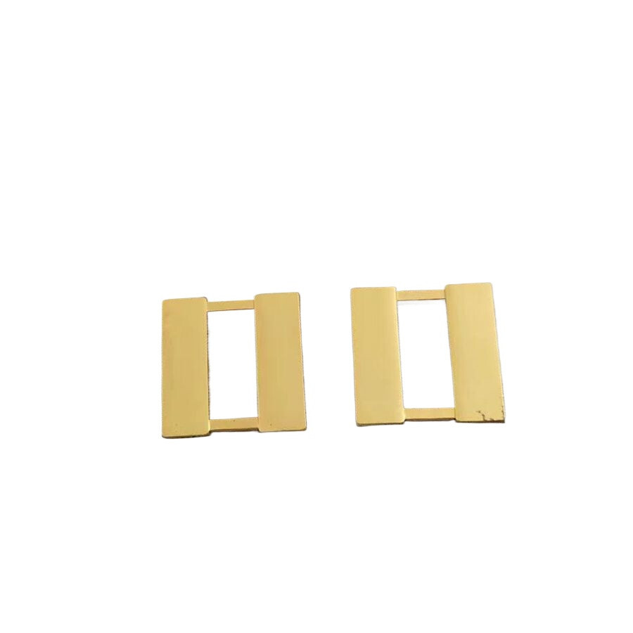 golden PAIR US ARMY OFFICER'S CAPTAIN RANK LAPEL BADGE DRESS PIN small SIZE 2cm