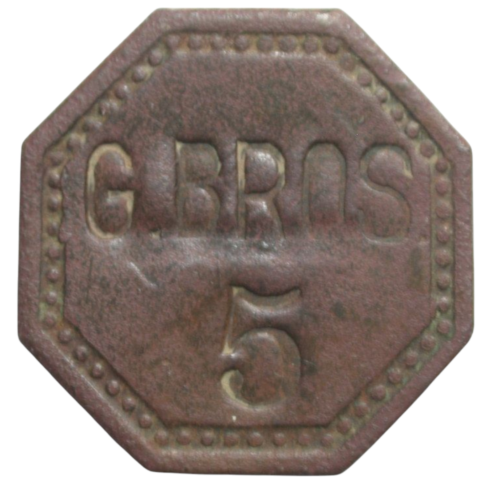 Seaford, DEL Greenbaum Bros. "1" Token