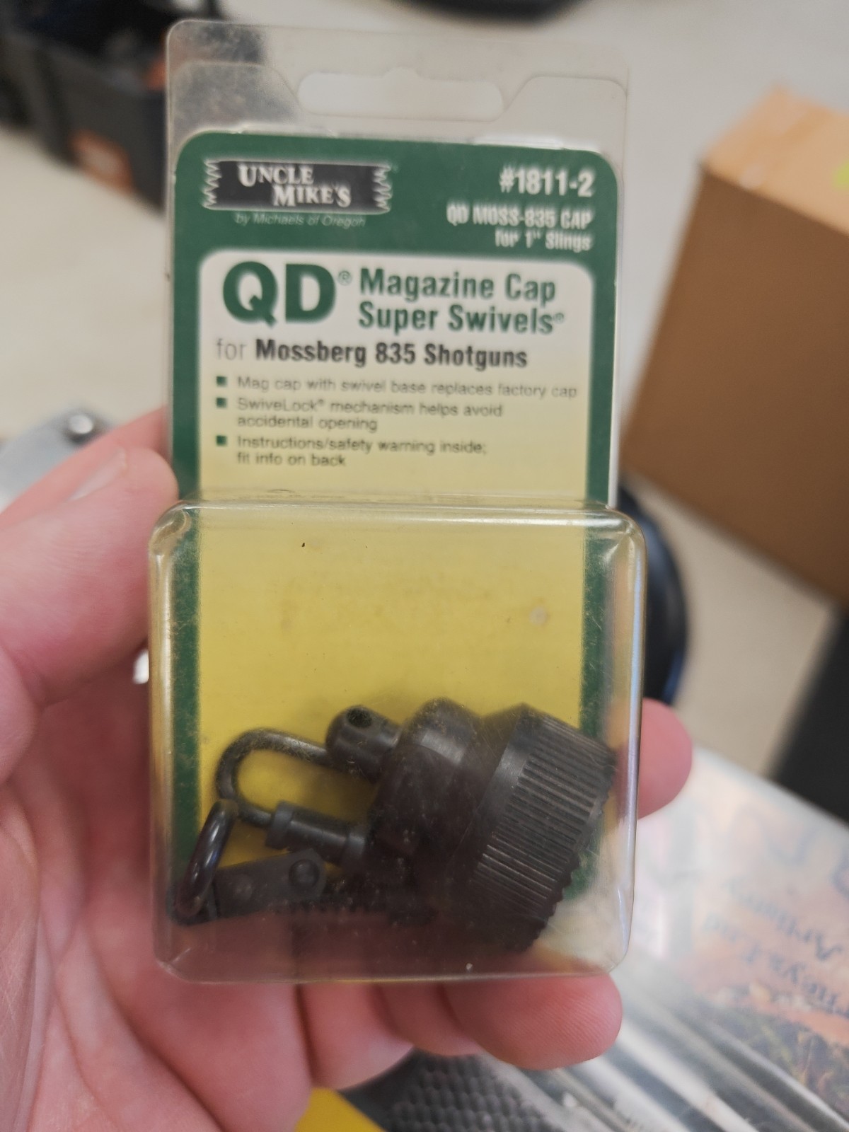 Uncle Mike's 1811-2 QD Magazine Cap Swivel Set for Mossberg 590 & 835 Shotguns