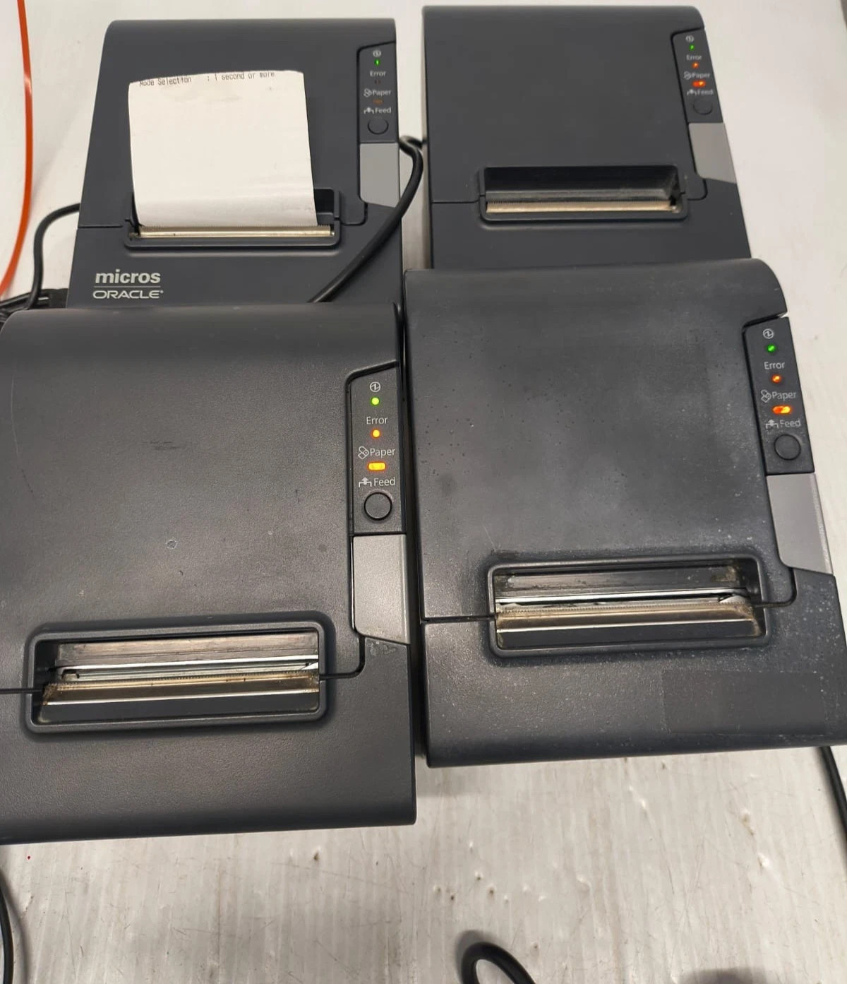 Lot 4 Epson Micros TM-T88V M244A PoS Parallel Thermal Receipt Printer