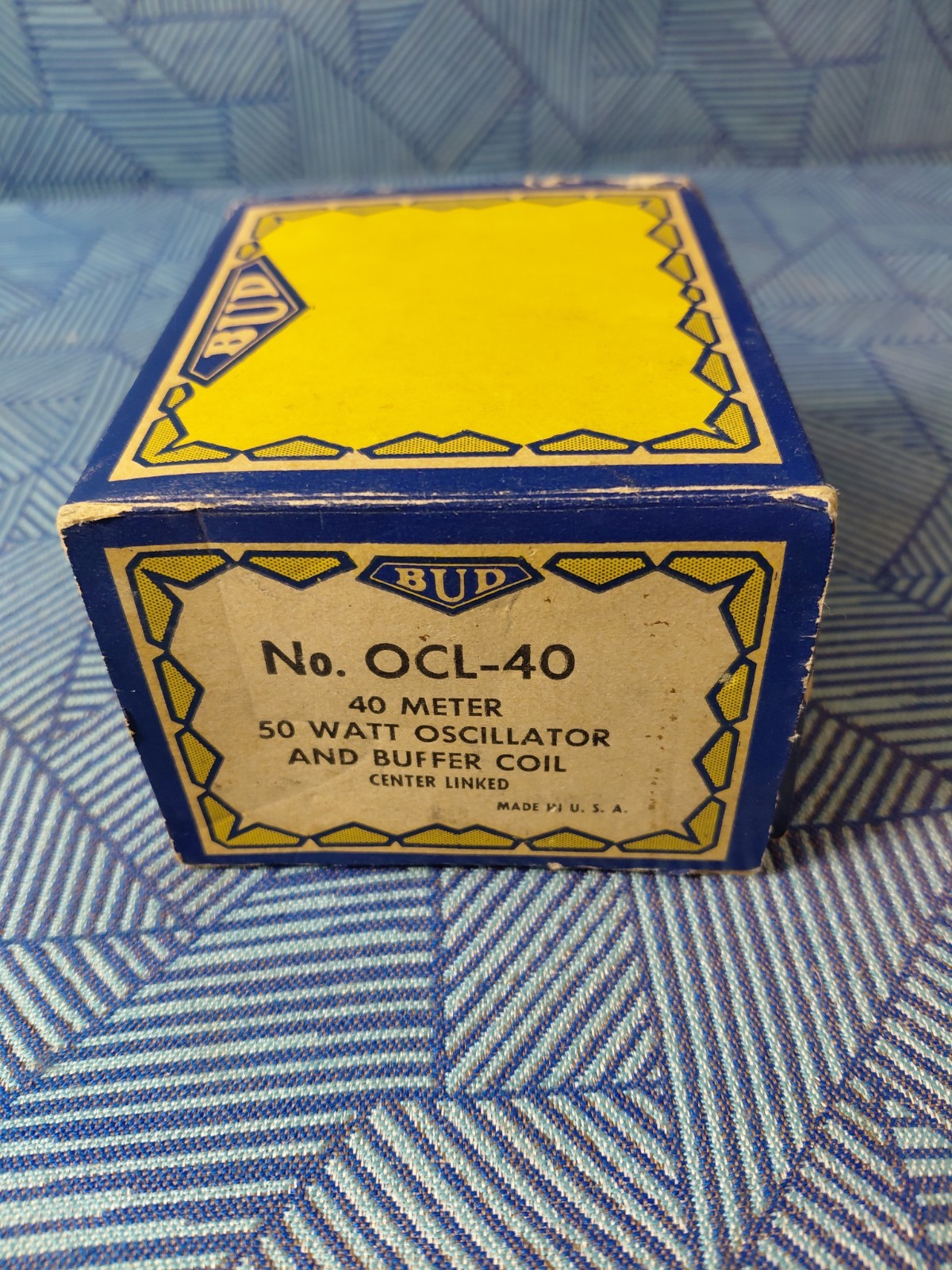 BUD OCL-40  Oscillator And Buffer Coil 40 meter Band 50 Watts Inbox