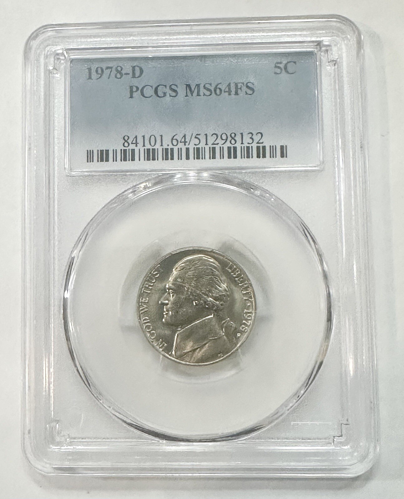 Jefferson Nickels Full Steps 1978 D PCGS Graded MS 65 Uncirculated 5c Coin