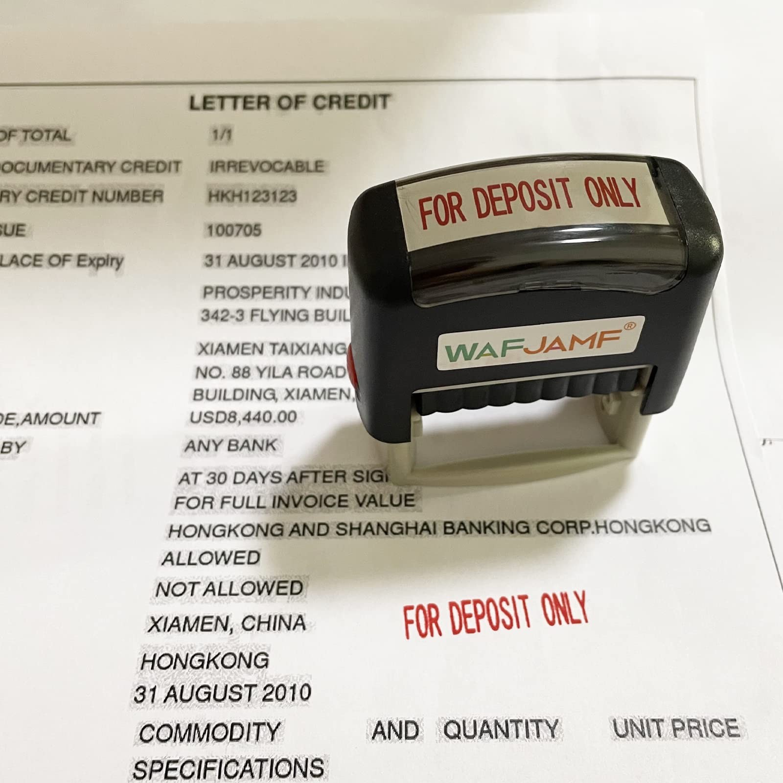 Paid Message Stamp Self-Inking Rubber Office Stamp Red Ink Medium