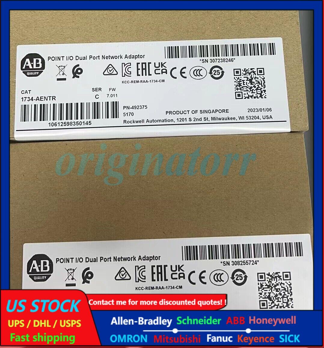 NEW Factory Sealed AB 1734-AENTR SER C POINT I/O Dual Port Network Adaptor