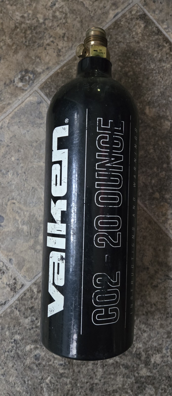Valken 20oz CO2 Aluminum Tank w/ Pin Valve