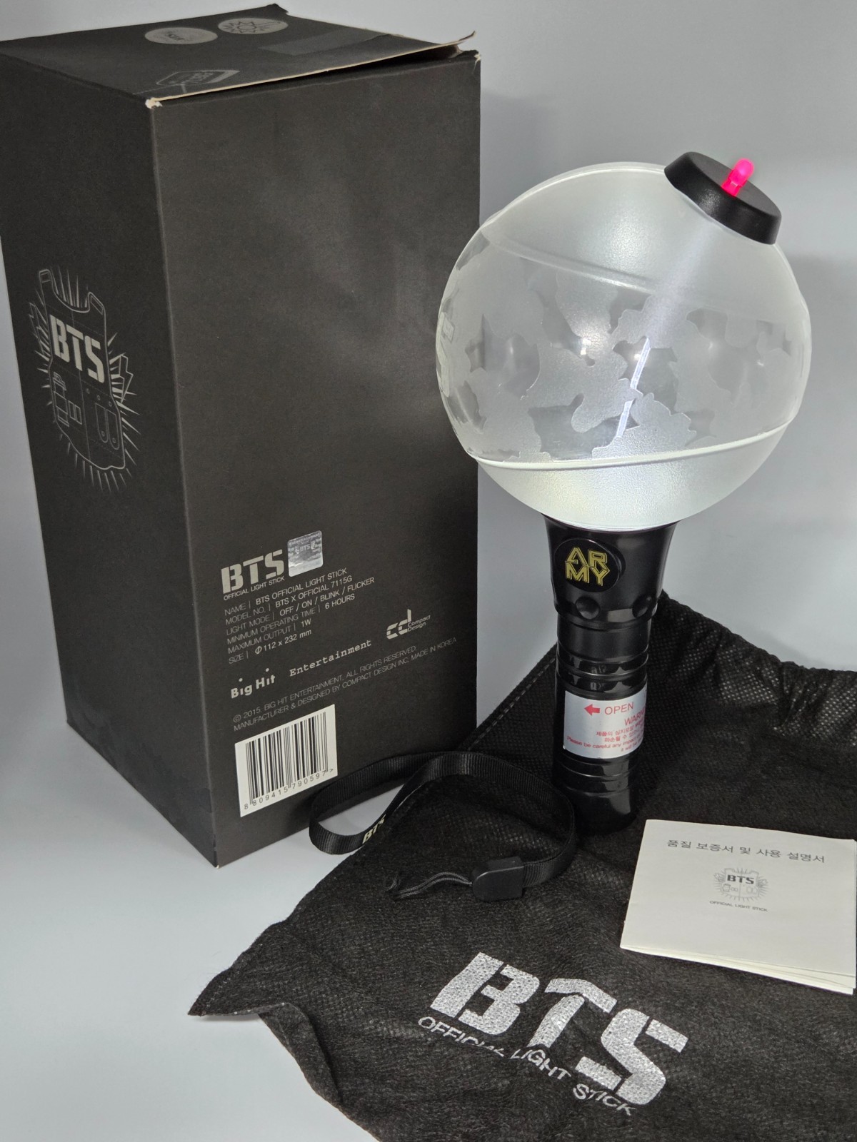 BTS Official Light Stick Ver.1 (Army Bomb 1) - Rare Collectors Item