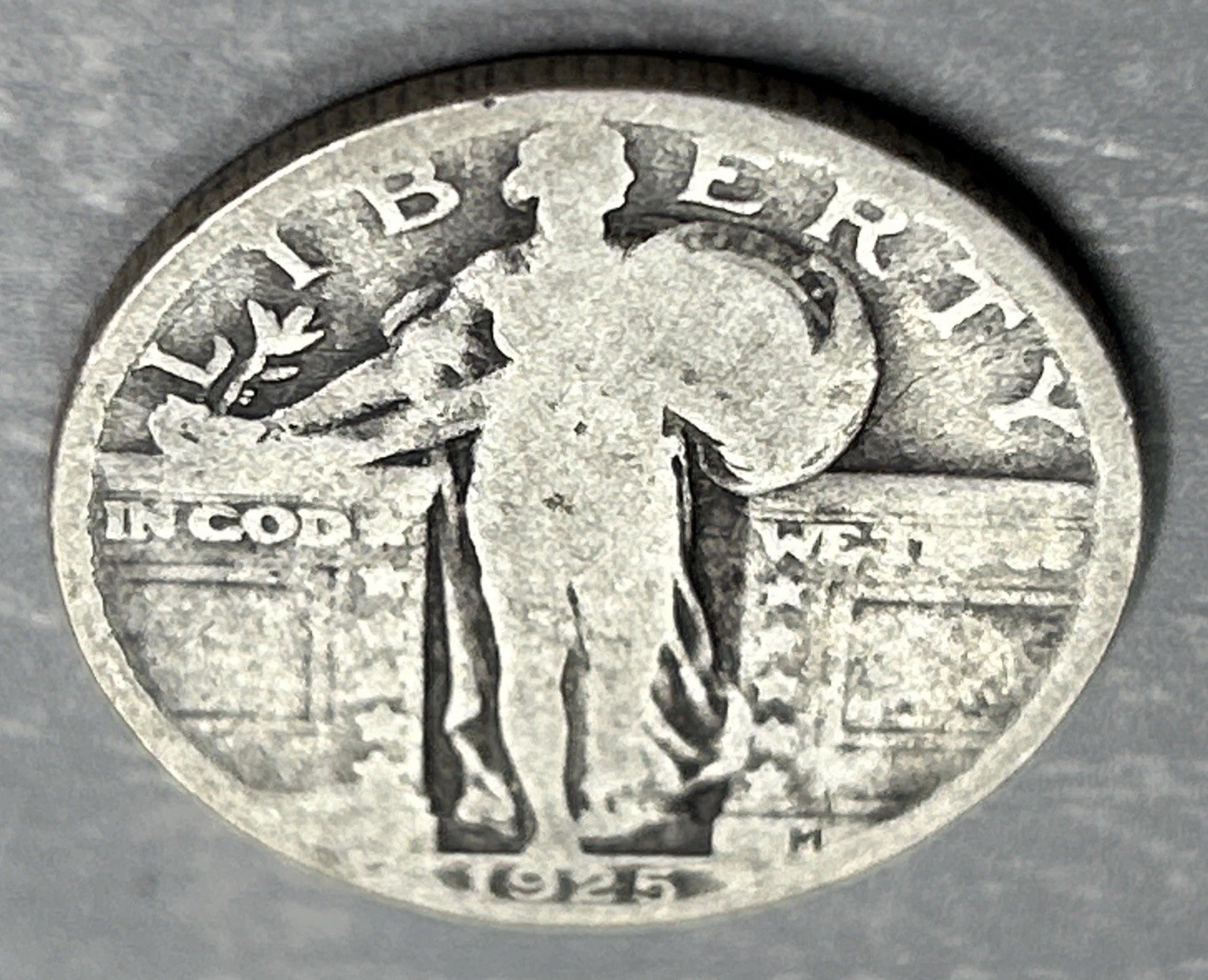 1925-P Standing Liberty 25c Quarter 90% Silver