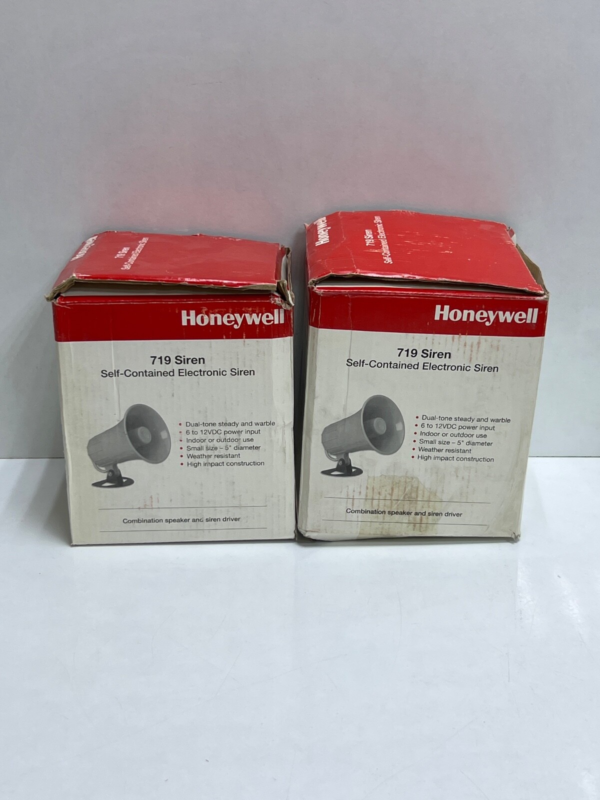 (LOT 2 PCS) ADEMCO HONEYWELL 719 SELF- CONTAINED ELECTRONIC SIREN