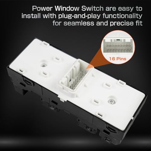 Driver Door Window Switch Compatible with Kia Forte 2019 2020 2021 Replace