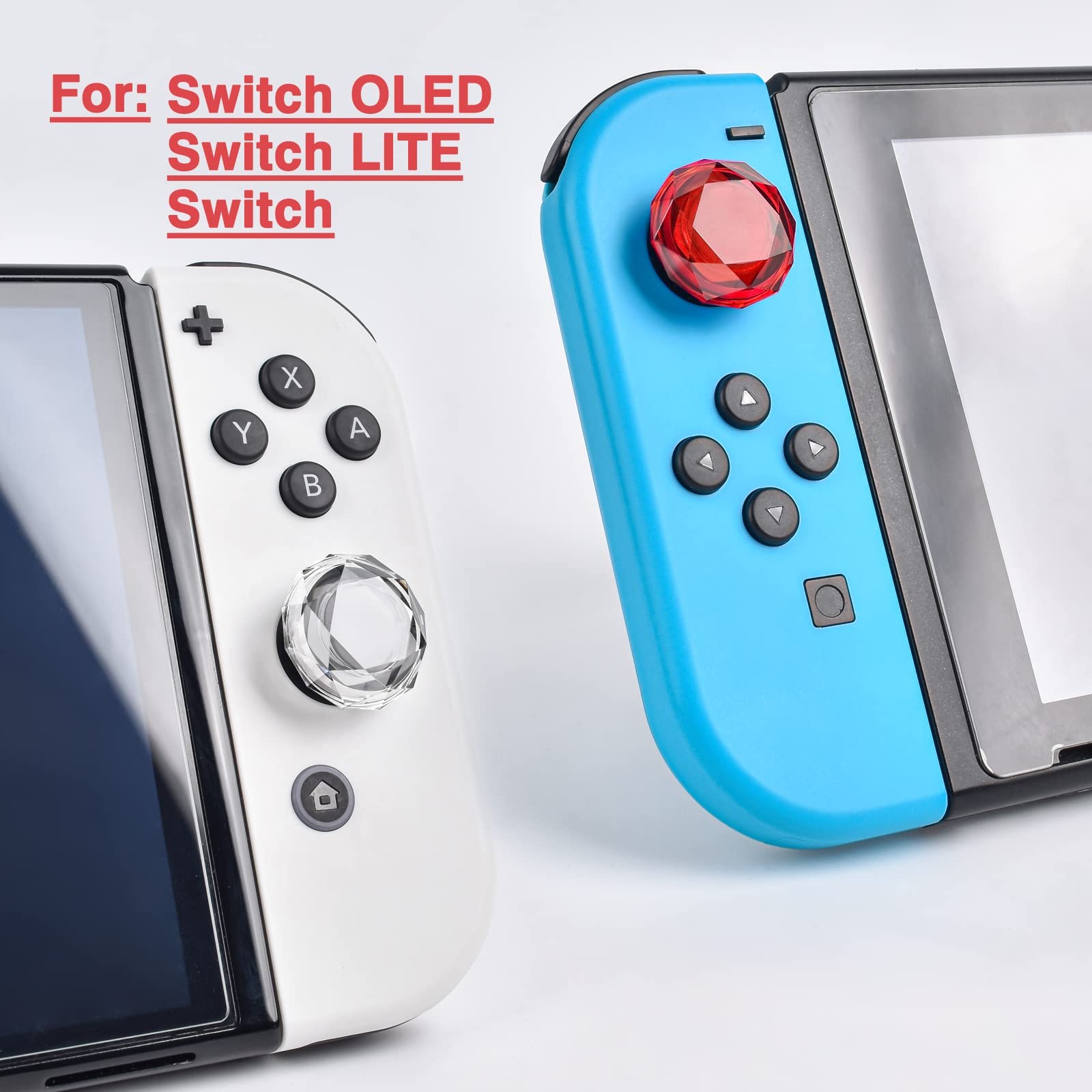 DLseego Clear Red Switch thumb grips