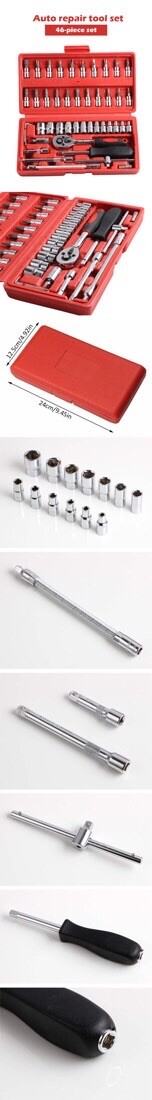 46 pieces essential tools